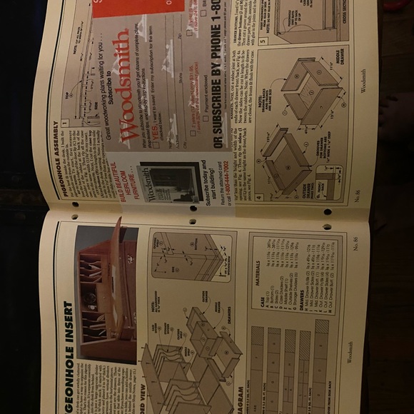 🎉5/$10🎉 Woodsmith magazine vol 15 number 86 April 1993 slant front desk - Picture 5 of 9